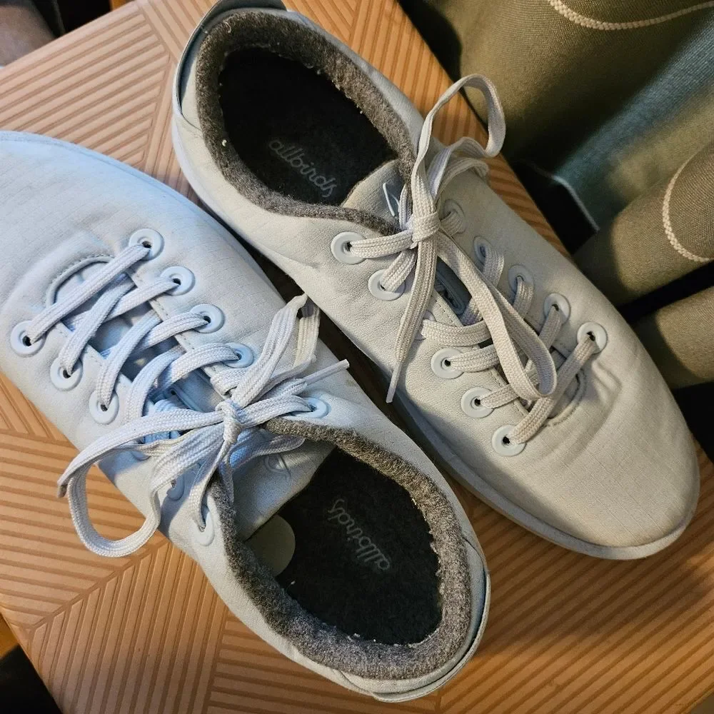 Allbirds Sneakers Wool Piper Woven Blue Hush Clarity Sole Casual Neutral Comfy